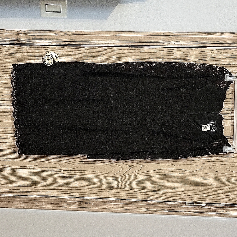 Black lace cocktail dress